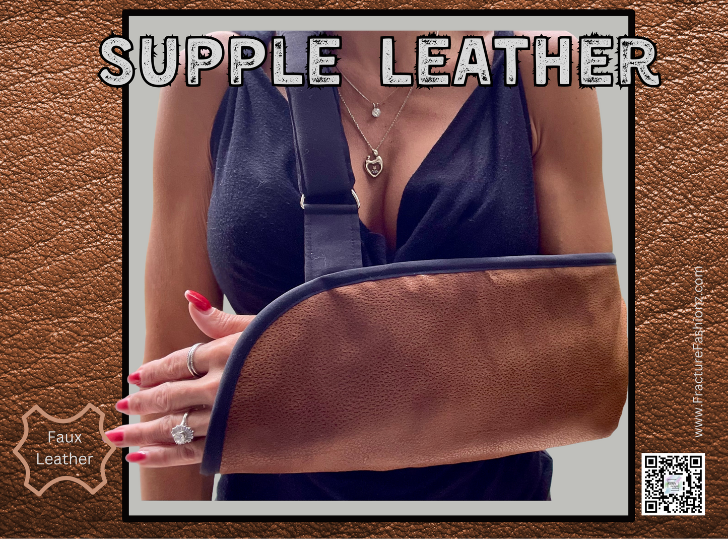 Arm Sling |  Supple Faux Leather Arm Sling