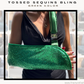 Arm Sling | Tossed Sequins Bling Arm Sling- Green