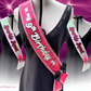 Sash | Birthday Squad Sequin and Rhinestone Fabric Celebration Sash