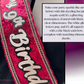 Sash | Birthday Squad Sequin and Rhinestone Fabric Celebration Sash