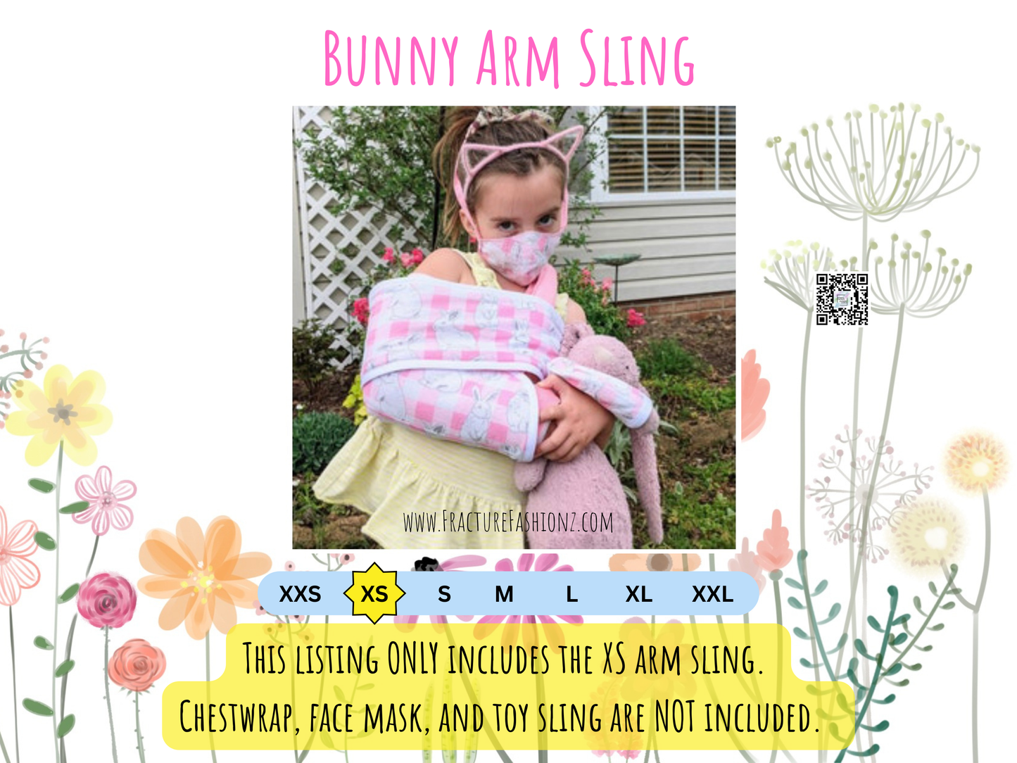 Arm Sling | XXS- Medium | Pre-Made Arm Slings - Ships within 24 hours