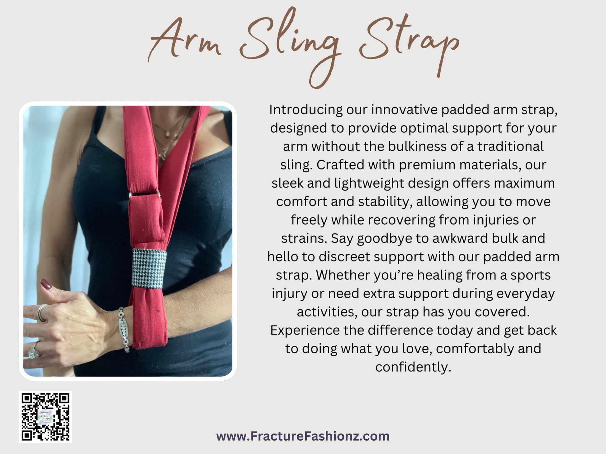 Arm Sling Support Strap - Fracture Fashionz