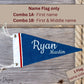 Baby Monthly Milestone Pennant, Denim Flag, Photo prop, Nautical Sailor - Fracture Fashionz