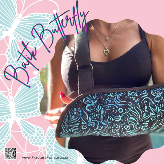 Batik Butterfly Padded Arm Sling - Fracture Fashionz