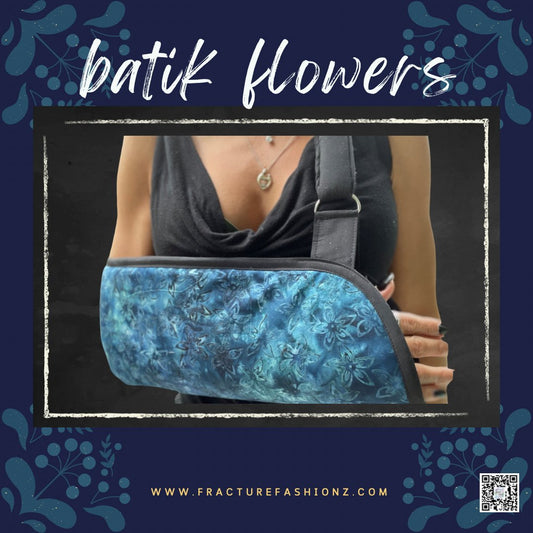 Batik Flowers Arm Sling - Fracture Fashionz