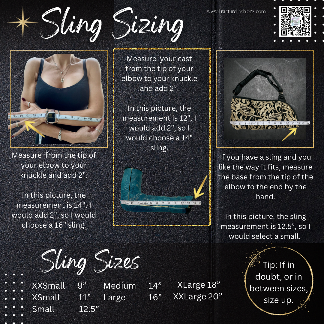 Arm Sling | Geo Shimmer Sequins Designer Arm Sling