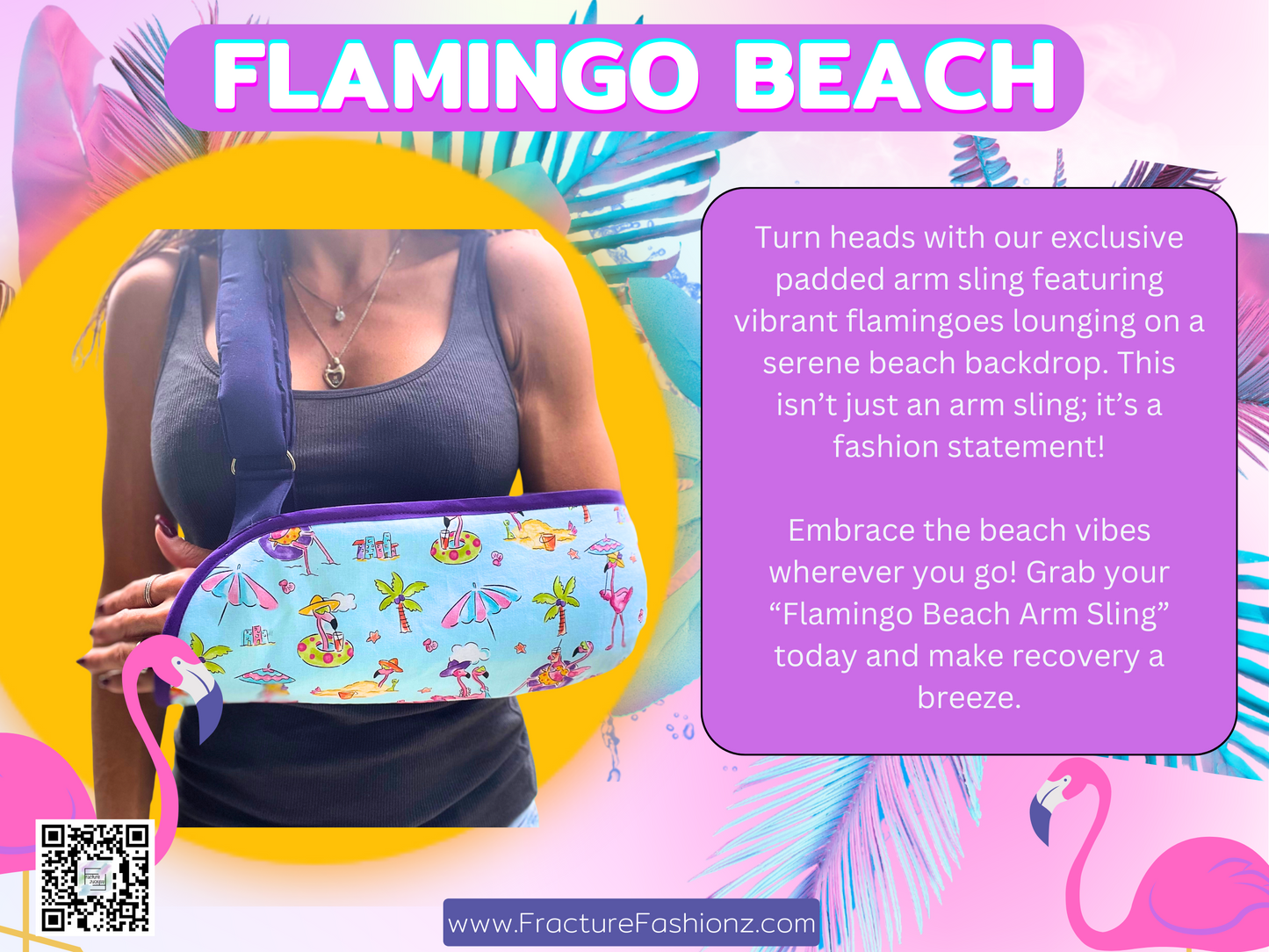 Arm Sling | Flamingo Beach Designer Arm Sling