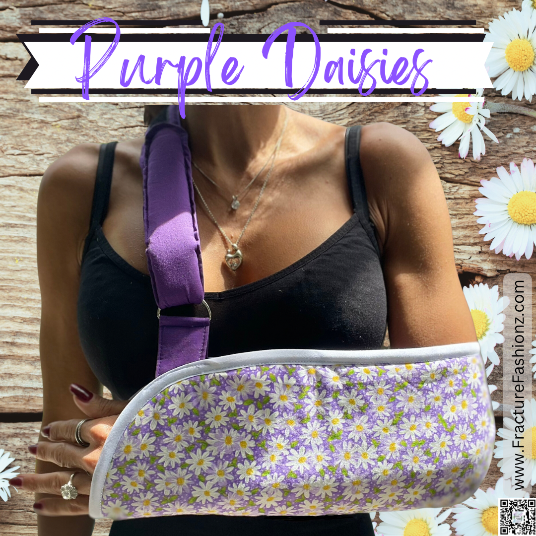 Arm Sling | Purple Daisies Comfort Arm Sling