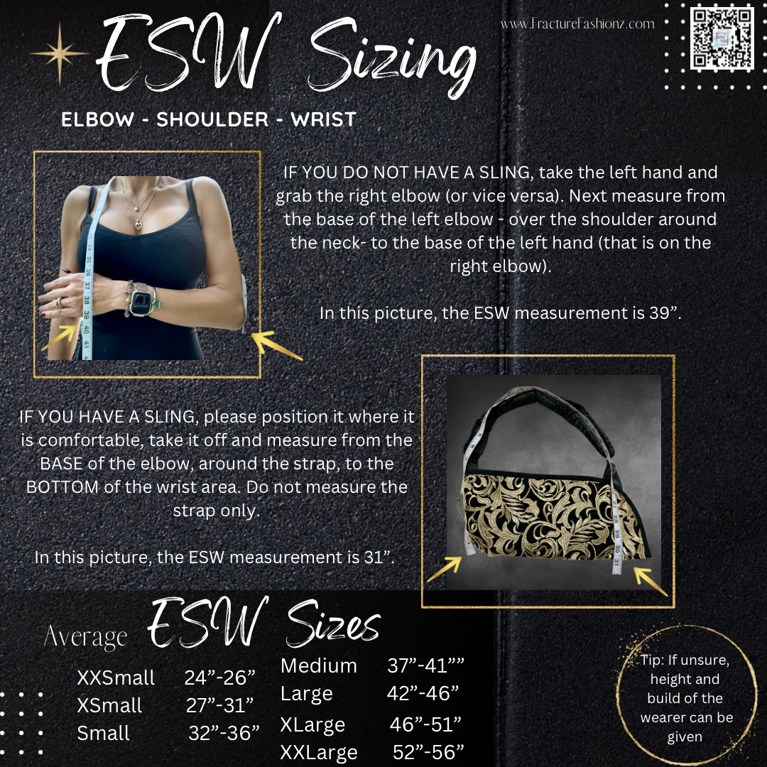 Arm Sling | Geo Shimmer Sequins Designer Arm Sling