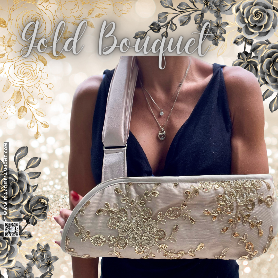 Arm Sling | Gold Bouquet Sequins Arm Sling