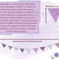 Bunting | Lavender and White Cotton flag buntings