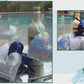 Sequins Puffy Icy Brilliance Hearts, Ornaments - Blues, Whites, Silver