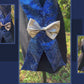 Écharpe | Élégante écharpe personnalisable bleu roi - étole de graduation - foulard de fête - accessoire d'anniversaire