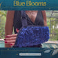 Arm Sling | Royal Blue Blooms: Luxurious Padded Arm Sling with Chiffon 3D Flowers