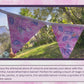 Whimsical Pink Unicorn Bunting, Birthday Party Flags
