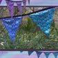 Bunting | Holographic Mermaid Scales Bunting, Birthday Party Flag
