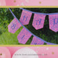 Bunting | Pastel Sequins Birthday Banner: Sparkle Party Flags