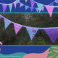 Bunting | Flamingo Beach Bunting – Tropical Hula Party Decor Garland - Party Decoration, Birthday Party Flags