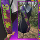 Sash | Mardi Gras “Bead Me” Purple Sequin Fabric Sash with Green and Gold accents