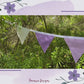 Bunting | Lavender and White Cotton flag buntings