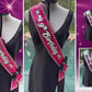 Sash | Birthday Squad Sequin and Rhinestone Fabric Celebration Sash