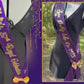 Sash | Custom Regal Purple Sequin and Gold Sash