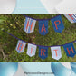 Bunting | Exquisite Durable Canvas Birthday Banner Bunting with Vibrant Embroidered Letters