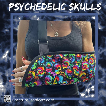 Arm Sling | Psychedelic Skulls Arm Sling