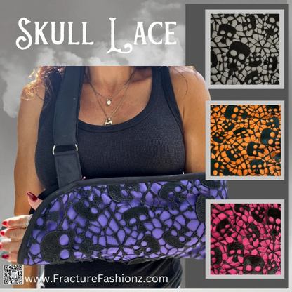 Arm Sling | Skull Lace Fashion Arm Sling- customize your color