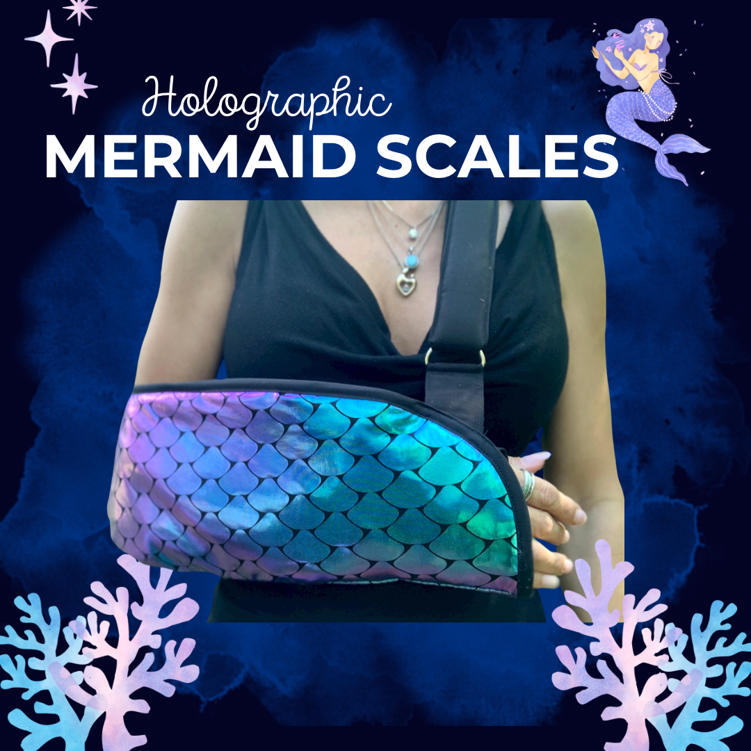 Arm Sling | Holographic Mermaid Scales Fashion Arm Sling