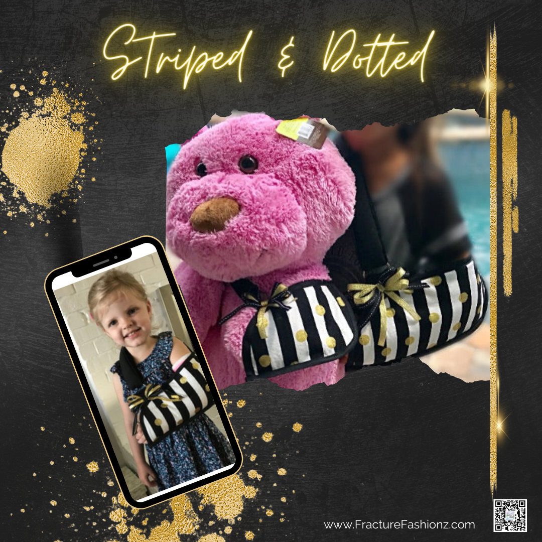 Dashed Arm Striped and Dotted Arm Sling – Fracture Fashionz