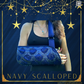 Arm Sling | Navy Scalloped Arm Sling