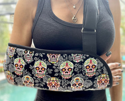 Arm Sling | Day of the Dead Fashion Arm Sling - Sugar Skull