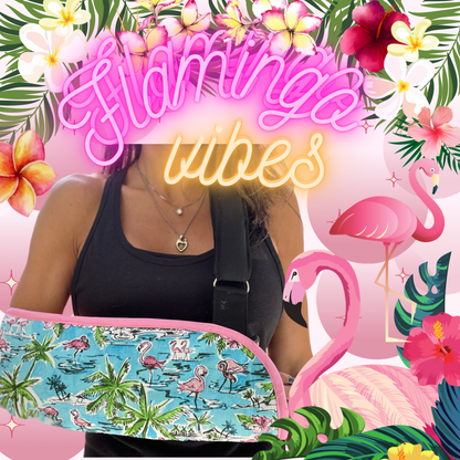 Écharpe de bras | Écharpe de bras rembourrée Flamingo Vibes