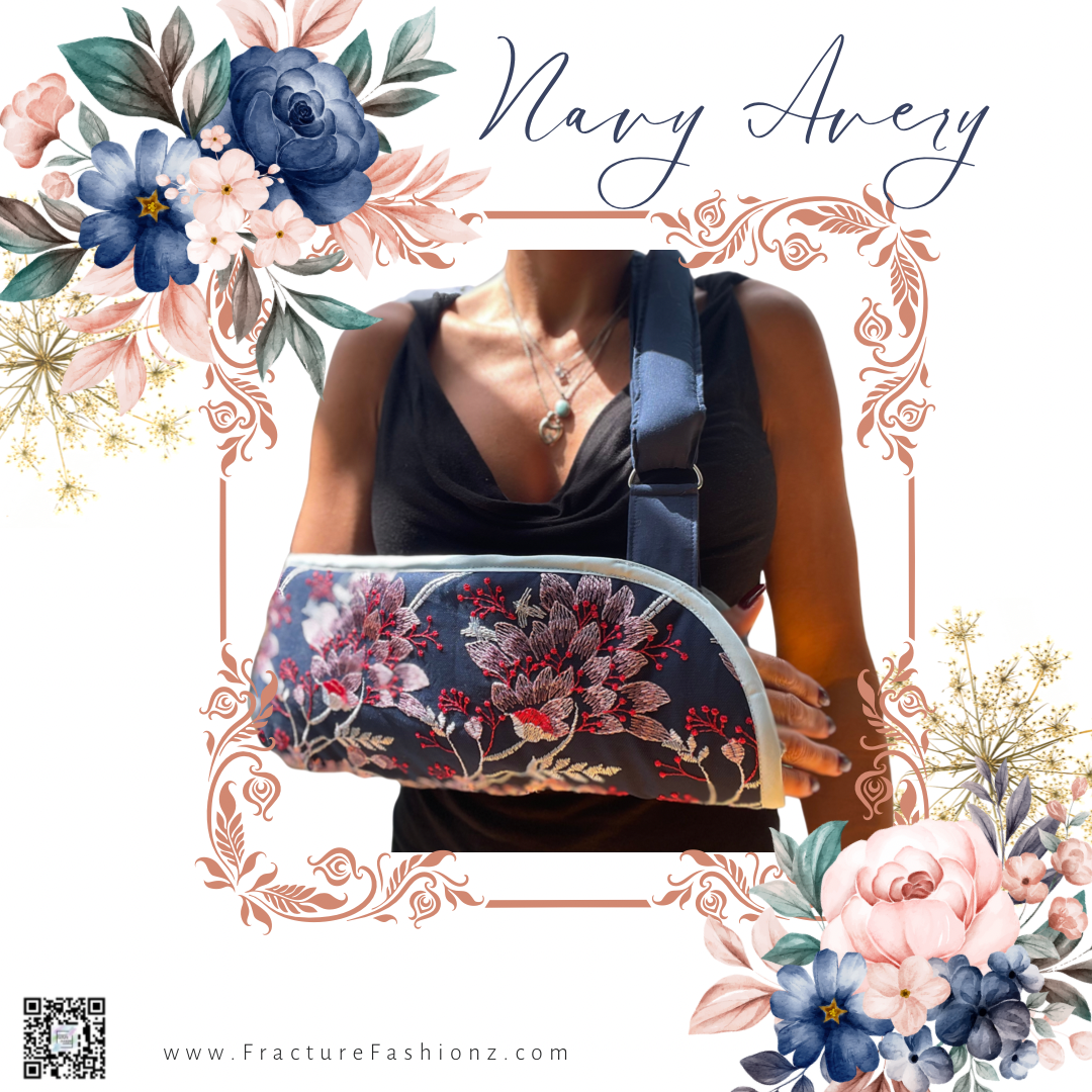 Arm Sling | Navy Avery Designer Arm Sling