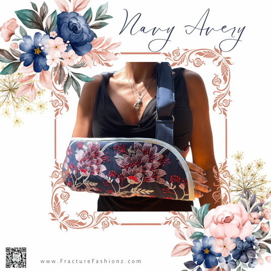 Arm Sling | Navy Avery Designer Arm Sling