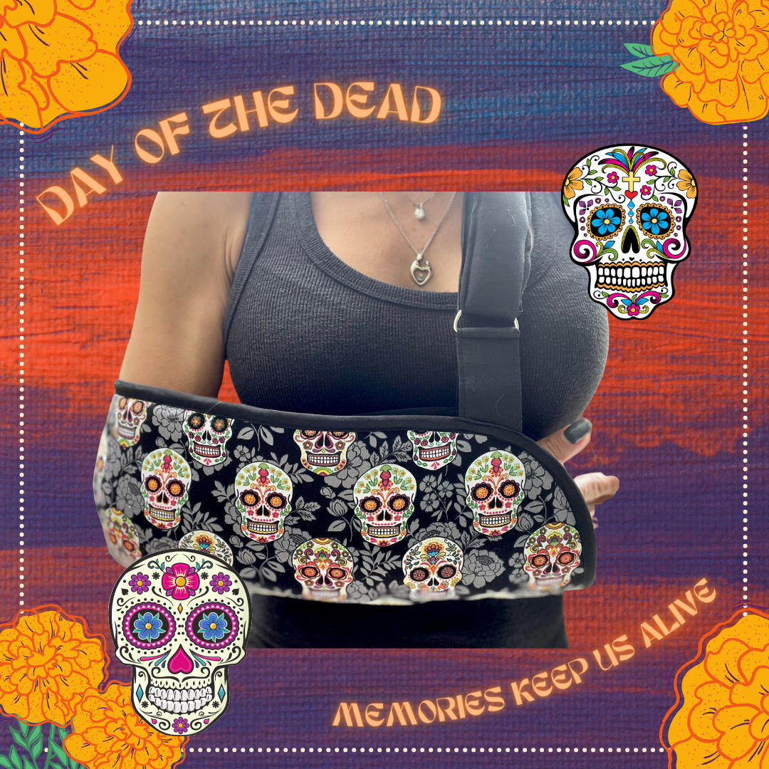 Arm Sling | Day of the Dead Fashion Arm Sling - Sugar Skull