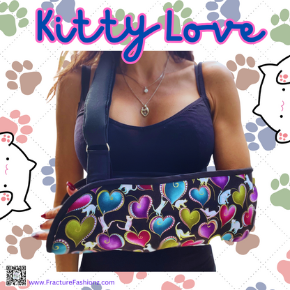 Écharpe de bras | Écharpe de bras amusante Kitty Love