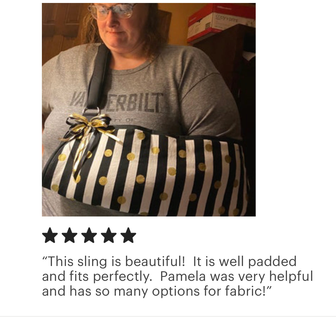 Dashed Arm Striped and Dotted Arm Sling – Fracture Fashionz