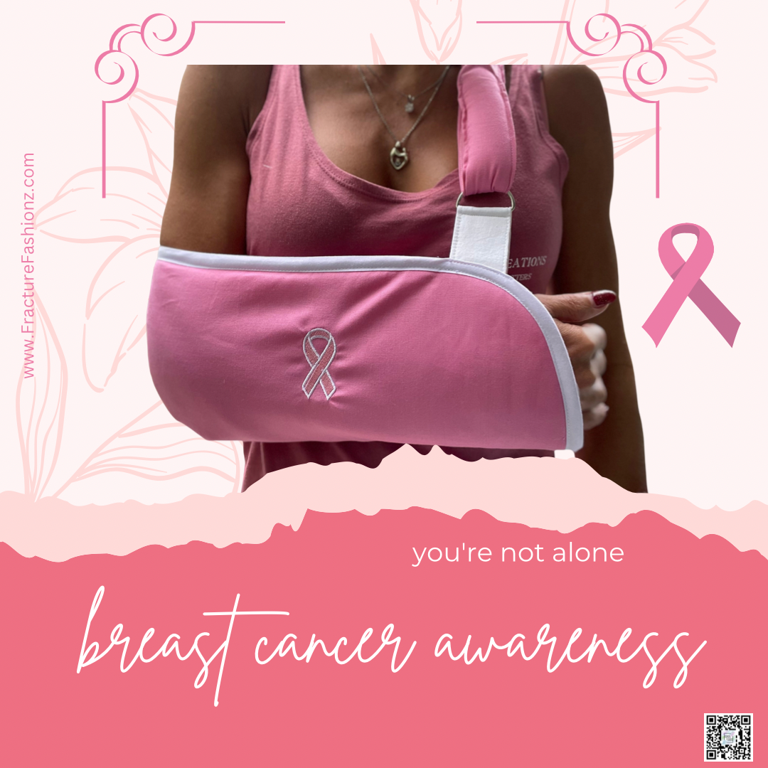 Embroidered Breast Cancer Arm Sling