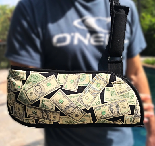 Tossed Money Arm Sling